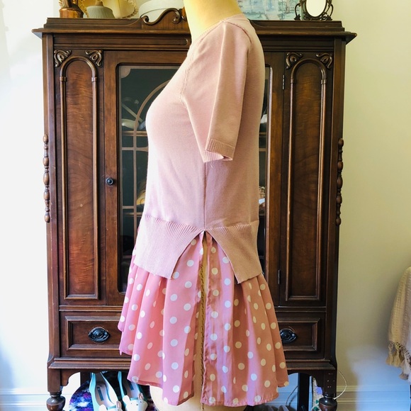 New Look Knit Pink with Polka Dot shirt - Picture 7 of 14